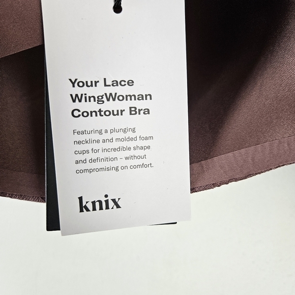 Knix Lace Wing Woman Contour Bra in Vintage Plum Size 8 NWT - Picture 8 of 9